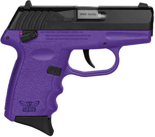 SCCY Industries CPX-4 Double Action Only Semi-Automatic Pistol .380 ACP 2.96" Barrel (2)-10Rd Magazine Contrast Sights Serrated Black Nitride Stainless Steel Slide Purple Polymer Finish