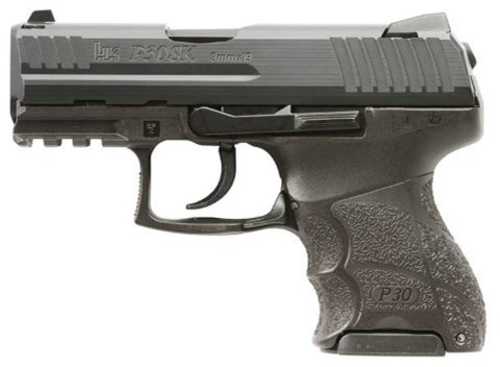 Heckler & Koch P30SK (V1) Double Action Only Semi-Automatic Pistol 9mm Luger 3.27" Barrel (3)-10Rd Magazines Night Sights Black Polymer Finish