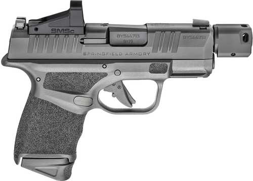 Springfield Armory Hellcat RDP Striker Fired Semi-Automatic Pistol 9mm Luger 3.8" Hammer-Forged, Melonite Barrel (1)-11Rd & (1)-13Rd Magazines Tritium/Luminescent Front & Tactical Rack Rear Sights Shield SMSC Red Dot Included Black Polymer Finish