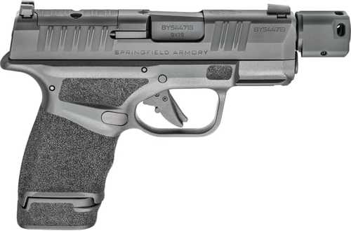 Springfield Armory Hellcat RDP Striker Fired Semi-Automatic Pistol 9mm Luger 3.8" Hammer-Forged Melonite Barrel (1)-11Rd & (1)-13Rd Magazines Tritium/Luminescent Front Sight Tactical Rack Rear Black Polymer Finish