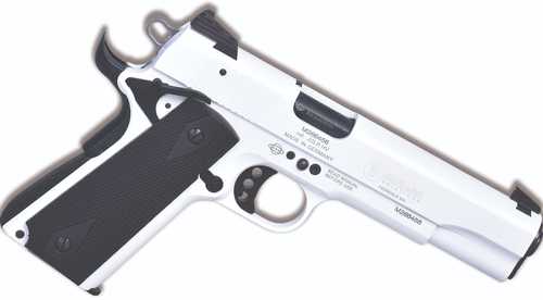 Blue Line Solutions Mauser 1911 Semi-Automatic Pistol .22 Long Rifle 5" Threaded Barrel (1)-10Rd Single Stack Magazine Adjustable Rear Sight Black Grips White Finish