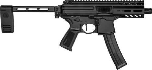 Sig Sauer MPX K Semi-Automatic Tactical Pistol 9mm Luger 4.5" Hammer-Forged Carbon Steel Barrel (1)-30Rd Magazine Optic Ready Black Synthetic Finish