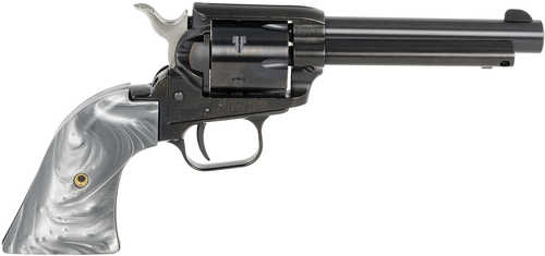 Click to see larger image. Heritage Rough Rider SAO Revolver 22 LR 4.75" Barrel Blued Gray Pearl Grip Finish