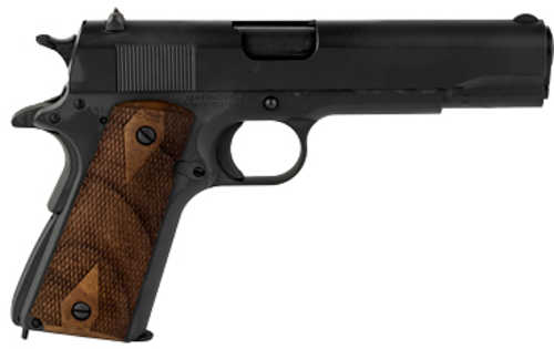 SDS Imports 1911A1 Single Action Only Full Size Semi-Automatic Pistol .45 ACP 5" Barrel (1)-7Rd Magazine Fixed Sights Brown Plastic Grips Matte Black Steel Finish