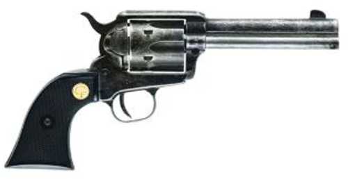 Chiappa SAA 1873 Single Action Revolver .22 Long Rifle 4.75" Barrel 6 Round Capacity Fixed Front Sight Black Plastic Grips Antique Finish