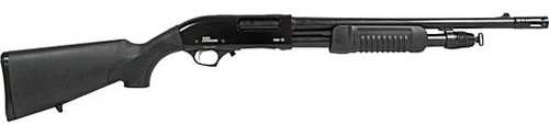 Iver Johnson Pump Action Shotgun 12 Gauge 3" Chamber 18" Cylinder Bore Barrel 5 Round Capacity Matte Black Syntheitc Finish