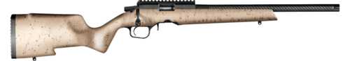 Christensen Arms Ranger Bolt Action Rifle .17 HMR 18" Carbon Fiber Tension Barrel (1)-10Rd Magazine Drilled & Tapped Tan Composite Stock With Black Webbing Anodized Finish