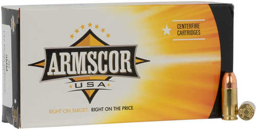 Armscor Subsonic <span style="font-weight:bolder; ">9mm</span> Luger 147 gr Full Metal Jacket (FMJ) Ammo 50 Round Box