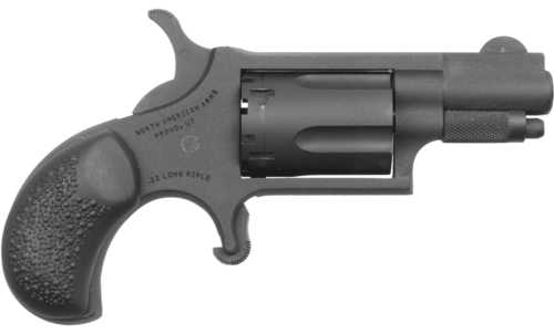 North American Arms Mini-Revolver Single Action Revolver .22 Long Rifle 1.25" Barrel 5 Round Capacity Fixed Half-Moon Front Sight & Rear Black Hogue Rubber Cobblestone Grips Finish