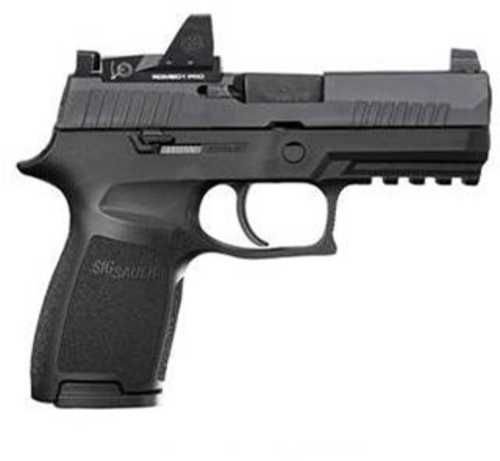 Sig Sauer P320 RXP Compact Striker Fired Semi-Automatic Pistol 9mm Luger 3.9" Barrel (2)-10Rd Magazines Contrast Fixed Sights Romeo1 Pro Mini Reflex Optic Included Black Polymer Finish