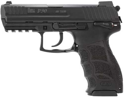 <span style="font-weight:bolder; ">Heckler</span> & Koch P30S V3 Double Single Action Semi-Automatic Pistol .40 S&W 3.85" Barrel (3)-13Rd Magazines Night Sights Black Polymer Finish