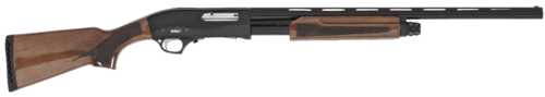 TriStar Cobra III Youth Pump Action Shotgun 410 Gauge 3" Chamber 24" Chrome-Lined, Vent Rib Barrel 5 Round Capacity Red Fiber Optic Front Sight Walnut Stock High Polish Blued Finish