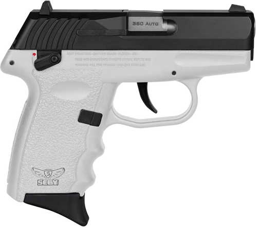 SCCY Industries CPX-4 Double Action Only Semi-Automatic Pistol .380 ACP 2.96" Barrel (2)-10Rd Magazine Contrast Sights Black Stainless Steel Slide White Polymer Finish