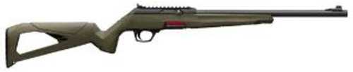 Winchester Wildcat SR Semi-Automatic Rifle .22 Long 16.5" Threaded Barrel (1)-10Rd Magazine Ramped Post Front Ghost Ring Rear Adjustable Sights Integral Picatinny Rail OD Green Polymer Synthetic Stock Matte Blued Finish