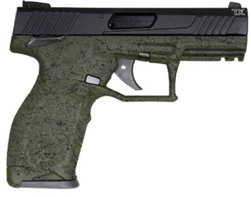 Taurus TX22 Striker Fired Semi-Automatic Pistol .22 Long Rifle 4.1" Barrel (2)-10Rd Magazines White Dot Adjustable Sights Black Slide OD Green With Splatter Polymer Finish