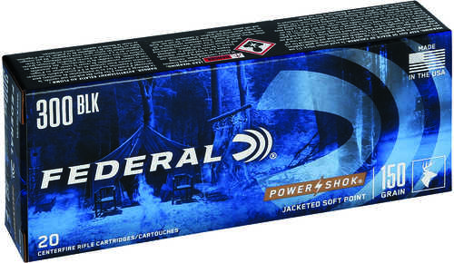 Federal Power-Shok 300 Blackout 150 gr Soft Point Ammo 20 Round Box