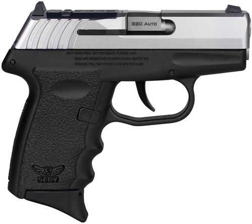 SCCY CPX-3 RD Semi-Automatic Pistol .380 ACP 3.1" Barrel (2)-10Rd Magazines Crimson Trace Red Dot Included Serrated Stainless Steel Slide With Optic Cut Black Polymer Finish