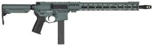 CMMG Resolute MK9 Semi-Autoamtic Rifle 9mm Luger 16.1" Barrel (1)-32Rd Colt Style Magazine Black RipStock Green Cerakote Finish