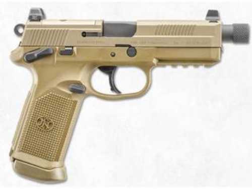 FN America FNX-45 Tactical Single/Double Action Semi-Automatic Pistol .45 ACP 5.3" Cold Hammer Forged Stainless Steel Barrel (2)-15Rd Magazines High Profile Combat Night Sights Flat Dark Earth Polymer Finish