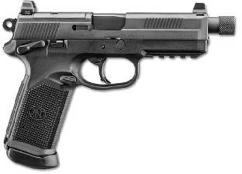 FN America FNX-45 Tactical Single/Double Action Semi-Automatic Pistol .45 ACP 5.3" Cold Hammer Forged Stainless Steel Barrel (2)-10Rd Magazines High Profile Combat Night Sights Black Polymer Finish