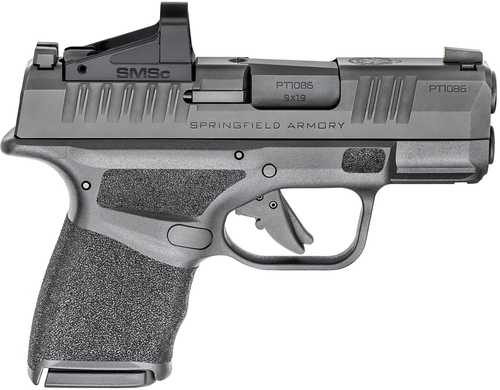 Springfield Armory Hellcat Micro-Compact OSP Double Action Only Semi-Automatic Pistol 9mm Luger 3.08" Threaded, Compensated Barrel (2)-10Rd Magazines Tritium Front, U-Notch Rear Sights With Shield SMSc Red Dot Included Black Polymer Finish