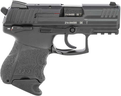 Heckler & Koch P30 Subcompact V3 Single/Double Action Semi-Automatic Pistol 9mm Luger 3.27" Barrel (2)-10Rd Magazines Contrast Sights Black Polymer Finish