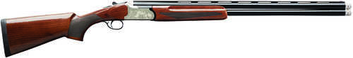 Charles Daly 2020A Break Open Over/Under Shotgun Gauge 26" Vent Rib Barrel Round Capacity Fiber Optic Front Sight Silver Engraved Receiver Walnut Stock Blued Finish