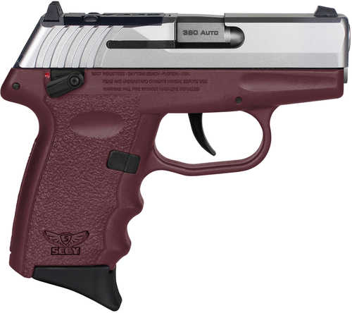 SCCY Industries CPX-4 RD Double Action Only Semi-Automatic Pistol .380 ACP 2.96" Barrel (1)-10Rd Magazine Crimson Trace Red Dot Included Serrated Stainless Steel with Optic Cut Slide Polymer Finish