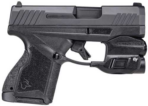 Taurus GX4 Stiker Fired Semi-Automatic Pistol 9mm Luger 3.06" Barrel (2)-10Rd Magazines Black Serrated White Dot Adjustable Sights Crimson Trace Light Included Polymer Finish