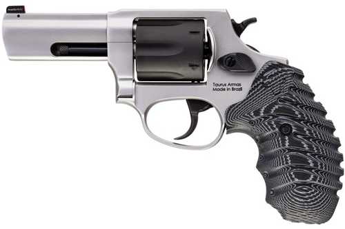 Taurus 856 Defender Double/Single Action Revolver .38 Special 3" Barrel 6 Round Capacity Tritium Night Front & Fixed Rear Sights Black/Gray VZ Grips Stainless With Accents Finish