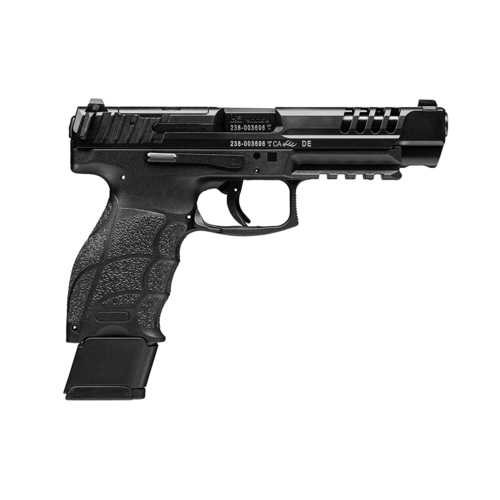 Heckler & Koch VP9L Striker Fired Semi-Automatic Pistol 9mm Luger 5" Cold Hammer-Forged, Polygonal Barrel (2)-20Rd Double Stack Magazines Fixed Sights Black Polymer Finish