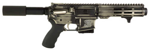 WMD Guns Micro Beast Forged Semi-Automatic Pistol .223 Remington 5" Barrel (2)-5Rd Magazines Silver Nib-X Finish