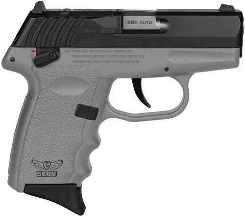 SCCY Industries CPX-4 RD Double Action Only Semi-Automatic Pistol .380 ACP 2.96" Barrel (1)-10Rd Magazine Crimson Trace Red Dot Included Black Slide Gray Polymer Finish