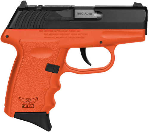 SCCY Industries CPX-3 RD Double Action Only Semi-Automatic Pistol .380 ACP 3.1" Barrel (1)-10Rd Magazine Crimson Trace Red Dot Black Slide Orange Finish