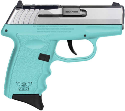 SCCY Industries CPX-3 RD Double Action Only Semi-Automatic Pistol .380 ACP 3.1" Barrel (1)-10Rd Magazine Crimson Trace Red Dot Stainless Steel Slide Blue Polymer Finish