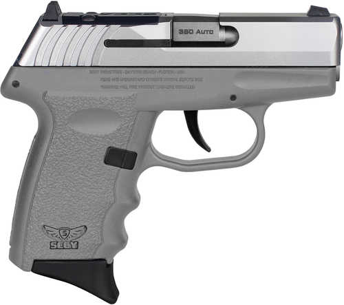 SCCY Industries CPX-3 RD Double Action Only Semi-Automatic Pistol .380 ACP 3.1" Barrel (1)-10Rd Magazine Crimson Trace Red Dot Stainless Steel Slide Gray Polymer Finish