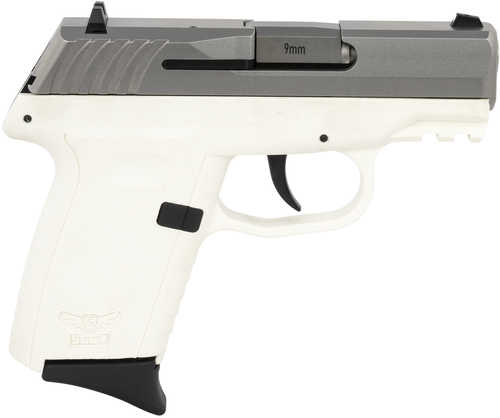 SCCY Industries CPX-3 RD Double Action Only Semi-Automatic Pistol .380 ACP 3.1" Barrel (1)-10Rd Magazine Crimson Trace Red Dot Stainless Steel Slide White Polymer Finish