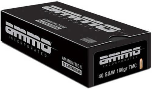 Ammo Inc Signature 40 S&W 180 Grains Total Metal Coating 50 Round Box 40180TMC-A50