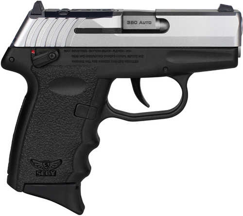 SCCY Industries CPX-4 RD Double Action Only Semi-Automatic Pistol .380 ACP 2.96" Barrel (1)-10Rd Magazine Serrated Stainless Steel with Optic Cut Black Polymer Finish
