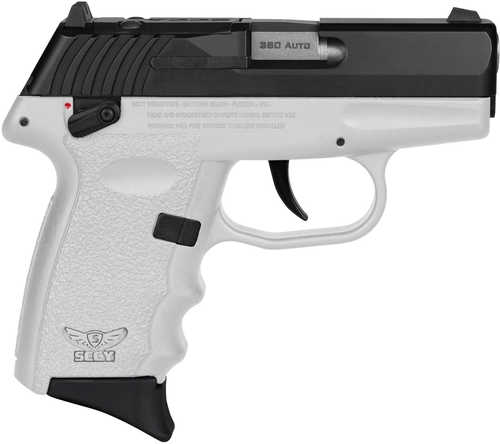 SCCY Industries CPX-4 RD Semi-Automatic Pistol .380 ACP 2.96" Barrel (2)-10Rd Magazines Crimson Trace Red Dot Black Slide White Polymer Finish