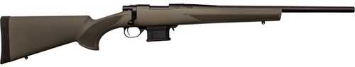 Howa M1500 Mini Action Bolt Rifle 6.5 Grendel 22" Threaded Barrel (1)-5Rd Magazine Drilled & Tapped Green HTI Synthhetic Stock Matte Blued Finish