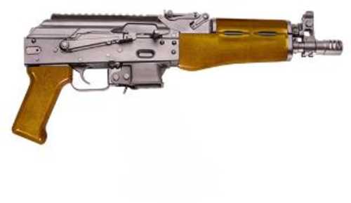 Kalashnikov KP-9 Semi-Automatic Tactical Pistol 9mm Luger 9.33" Barrel (1)-10Rd Magazine Amber Wood Stock And Handguard Black Steel Finish