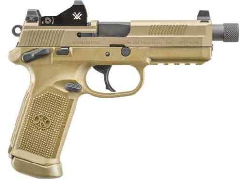 FN America FNX-45 Double/Single Action Semi-Automatic Pistol .45 ACP 5.3" Barrel (2)-15Rd Magazine Night Sights Vortex Viper Optic Installed Flat Dark Earth Polymer Finish