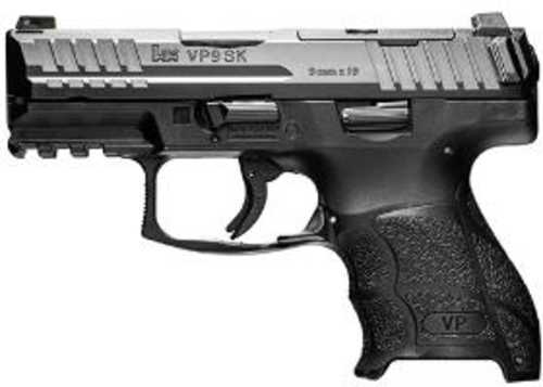 Heckler & Koch VP9SK Sub-Compact Semi-Automatic Pistol 9mm Luger 3.39" Barrel (1)-13Rd & (2)-10Rd Magazines Optics Ready Black Polymer Finish