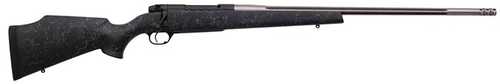 Weatherby Mark V Accumark Bolt Action Rifle .338 RPM 24" Threaded Barrel 4 Round Capacity Drilled & Tapped Fiberglass Monte Carlo Synthetic Stock Graphite Black Cerakote Finish
