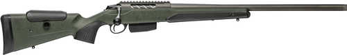 Tikka T3X Super Varmint Bolt Action Rifle .308 <span style="font-weight:bolder; ">Winchester</span> 20" Threaded Barrel (1)-5Rd Magazine No Sights Green Roughtech Synthetic Stock Tungsten Cerakote Applied Finish