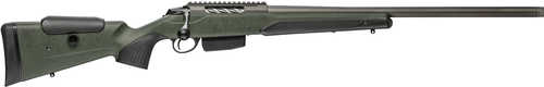 Tikka T3X Super Varmint Bolt Action Rifle .308 Winchester 23" Threaded Barrel (1)-5Rd Magazine No Sights Green Roughtech Synthetic Stock Tungsten Cerakote Applied Finish