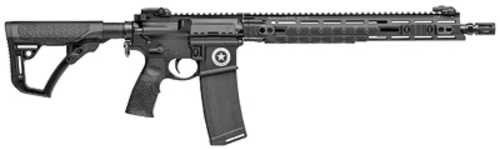 Daniel Defense DDM4V7 Texas Edition Semi-Automatic Rifle .223 Remington 16" Cold Hammer Forged Barrel (1)-32Rd Magazine Star Engraved Lower Magpul MBUS Pro Sights Matte Black Polymer Finish
