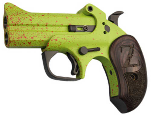 Bond Arms Z-Slayer Sub-Compact Derringer 410 Gauge/.45 Long Colt 3.5" Barrel 2 Round Capacity Fixed Sights Black Wood Grips Green Finish