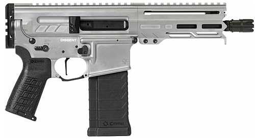 CMMG Dissent MK4 Semi-Automatic Tactical Pistol 5.7x28mm 6.5" Barrel (2)-32Rd Magazines Black Polymer Grips Titanium Cerakote Finish